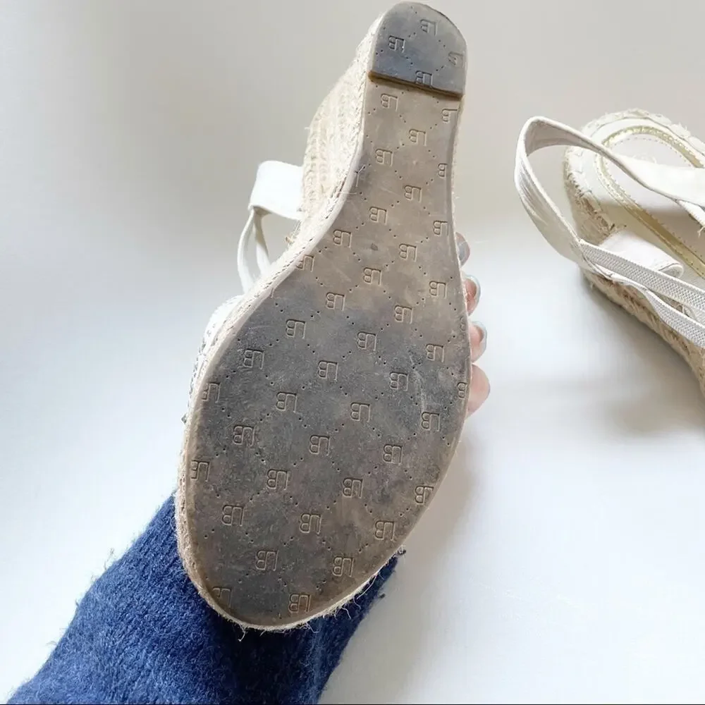 Laura Biagiotti Embellished Slingback Espadrilles